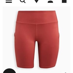 New Torrid Bike Shorts Happy Camper Performance jersey 9" Active Bike short 2x